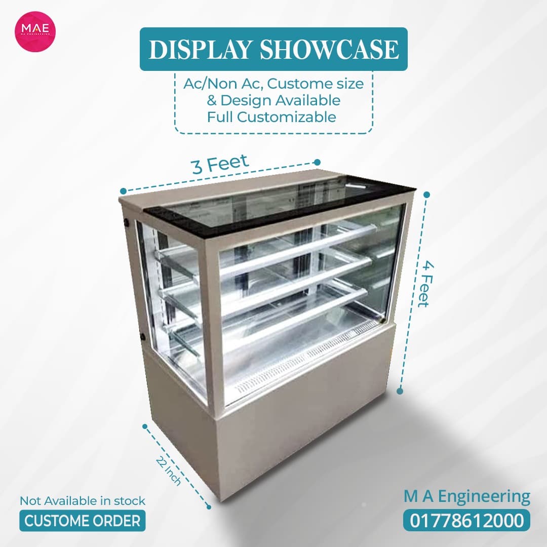 Display Showcase (Black Granite Top)