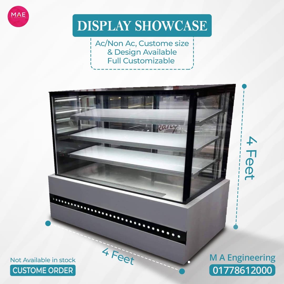 Display Showcase (Square, LED Base)